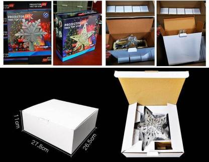 3D Hollow Gold Silver Star Christmas Tree Topper-xinru shop