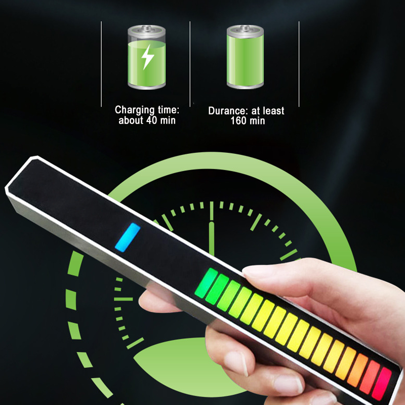 32 Bit LED Sound Control Pickup Rhythm Lights Ambient Voice Activated Light Bar-xinru