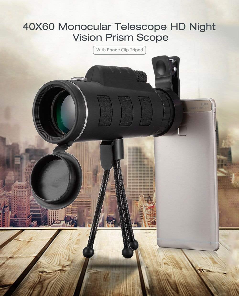 40x60 Dual Focus Monocular Telescope-xinru