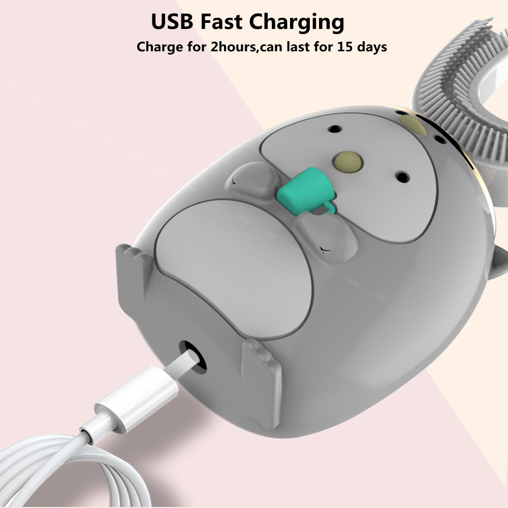 Kids U-Shape Auto Toothbrush-xinru shop