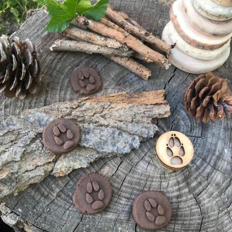 9 Pieces Animal Tracks Playdoh Stamps Set-xinru