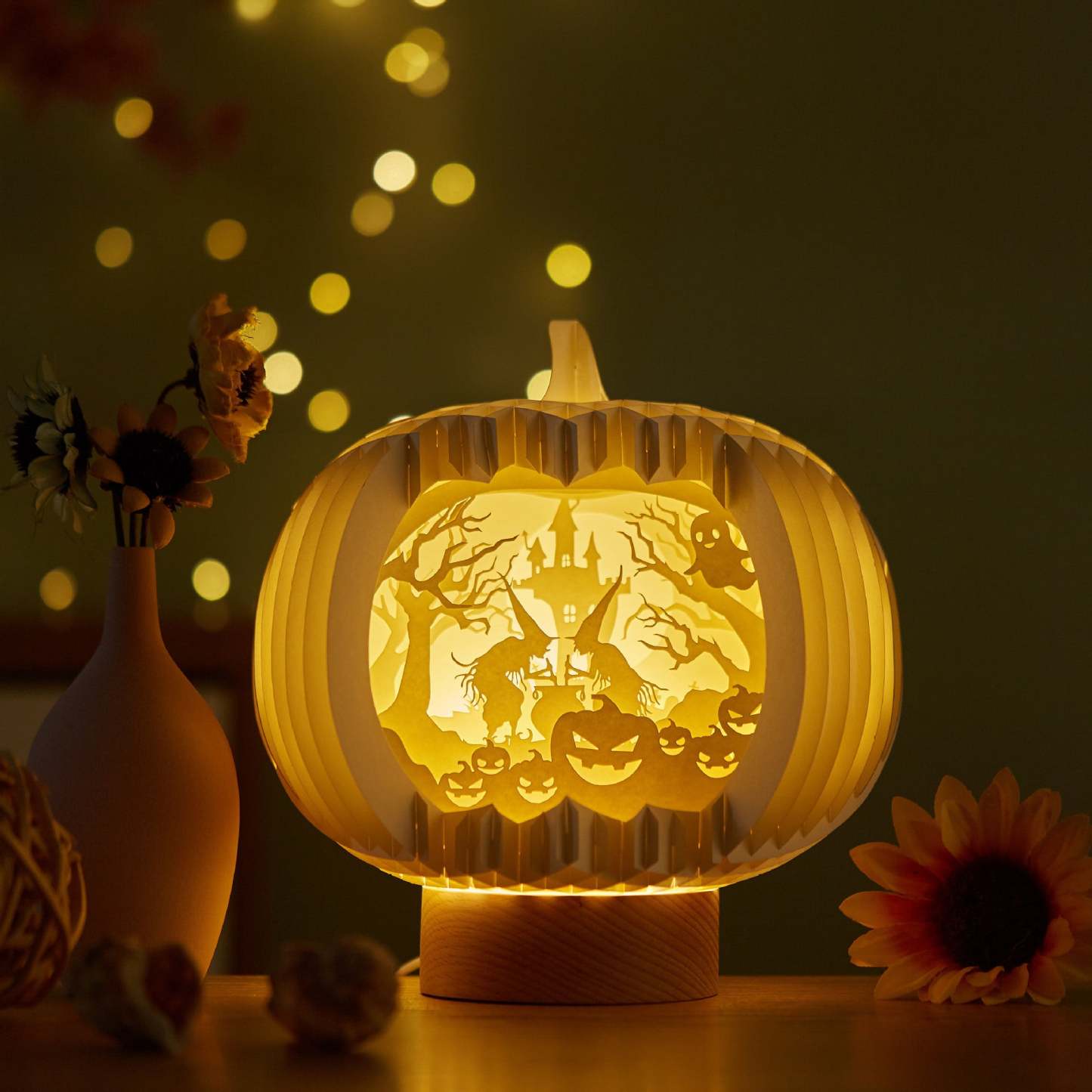 Paper Art Light And Shadow DIY Handmade Creative Paper Carving Lamp-xinru