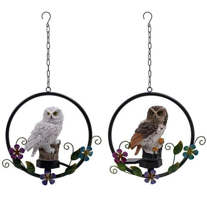 Solar Garden LED Light Owl Animal Elf Lawn Decoration-xinru