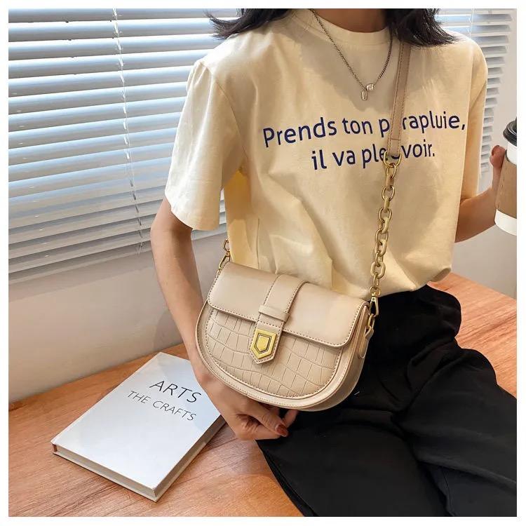 ワニのパターンショルダーバッグ-xinru shop