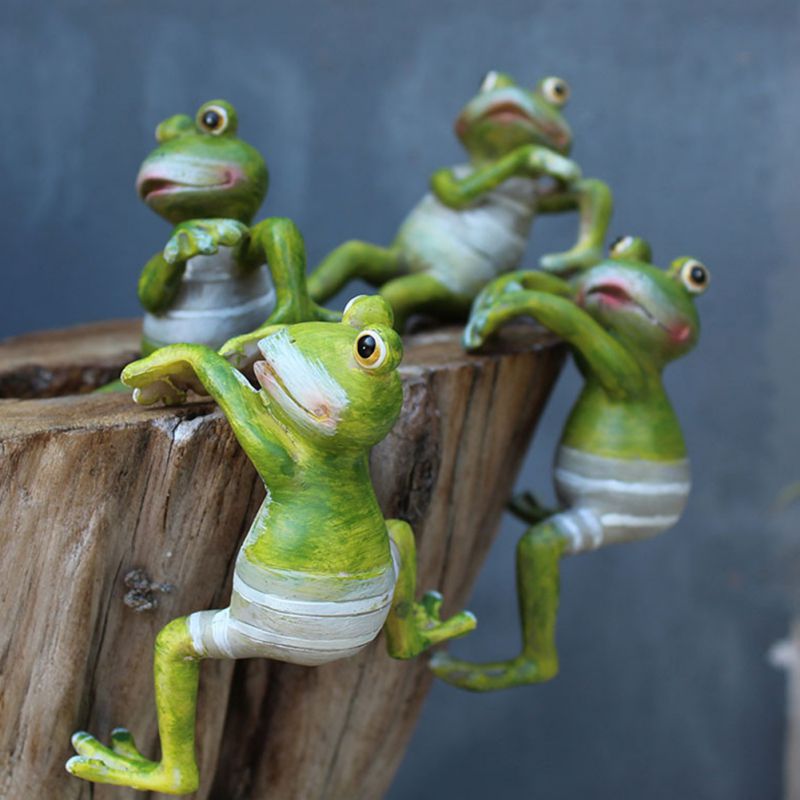 Miniature Fairy Garden and Terrarium Fairy Climbing Frogs-xinru