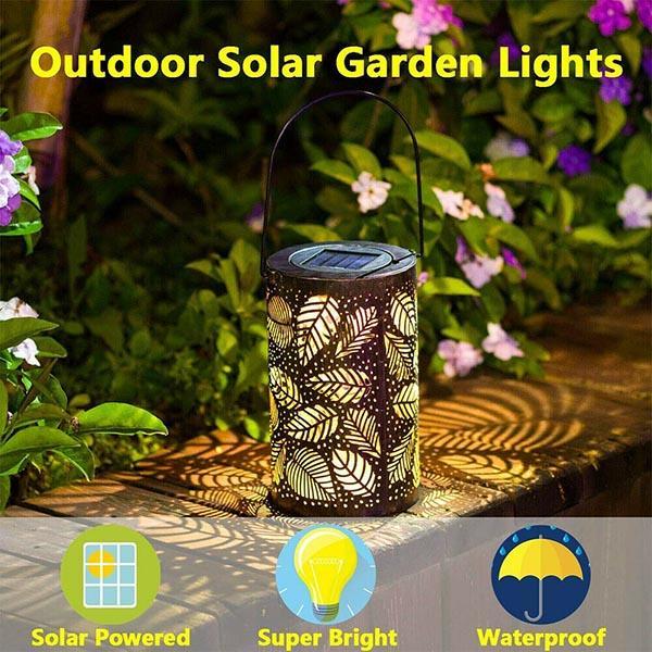 Solar Leaf Pattern Lantern Light-xinru shop