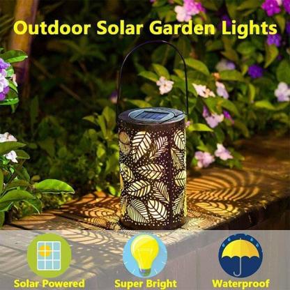 Solar Leaf Pattern Lantern Light-xinru shop