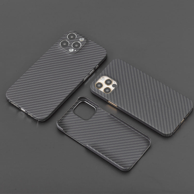 Carbon Fiber Fine Hole Hard Cover Case for iPhone-xinru shop