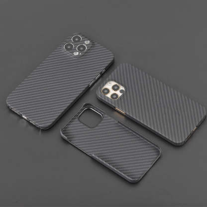 Carbon Fiber Fine Hole Hard Cover Case for iPhone-xinru shop