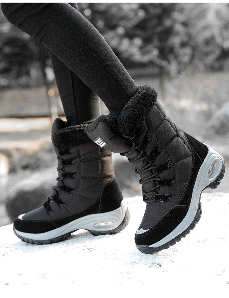 Winter Women Warm Mid-Calf Snow Boots-xinru shop