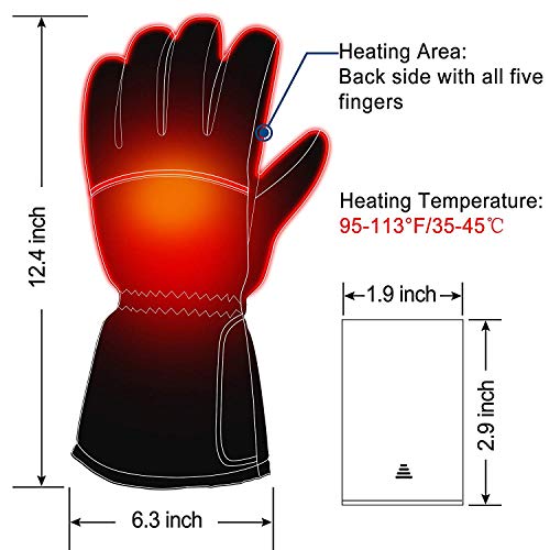 Rechargeable Electric Battery Heated Gloves Unisex-xinru shop