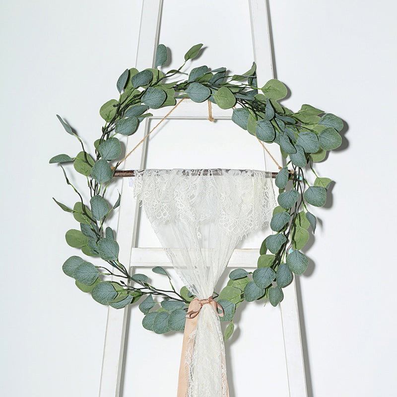 Party Wedding Decoratinon Ivy Leaves Artificial Eucalyptus Garland-xinru