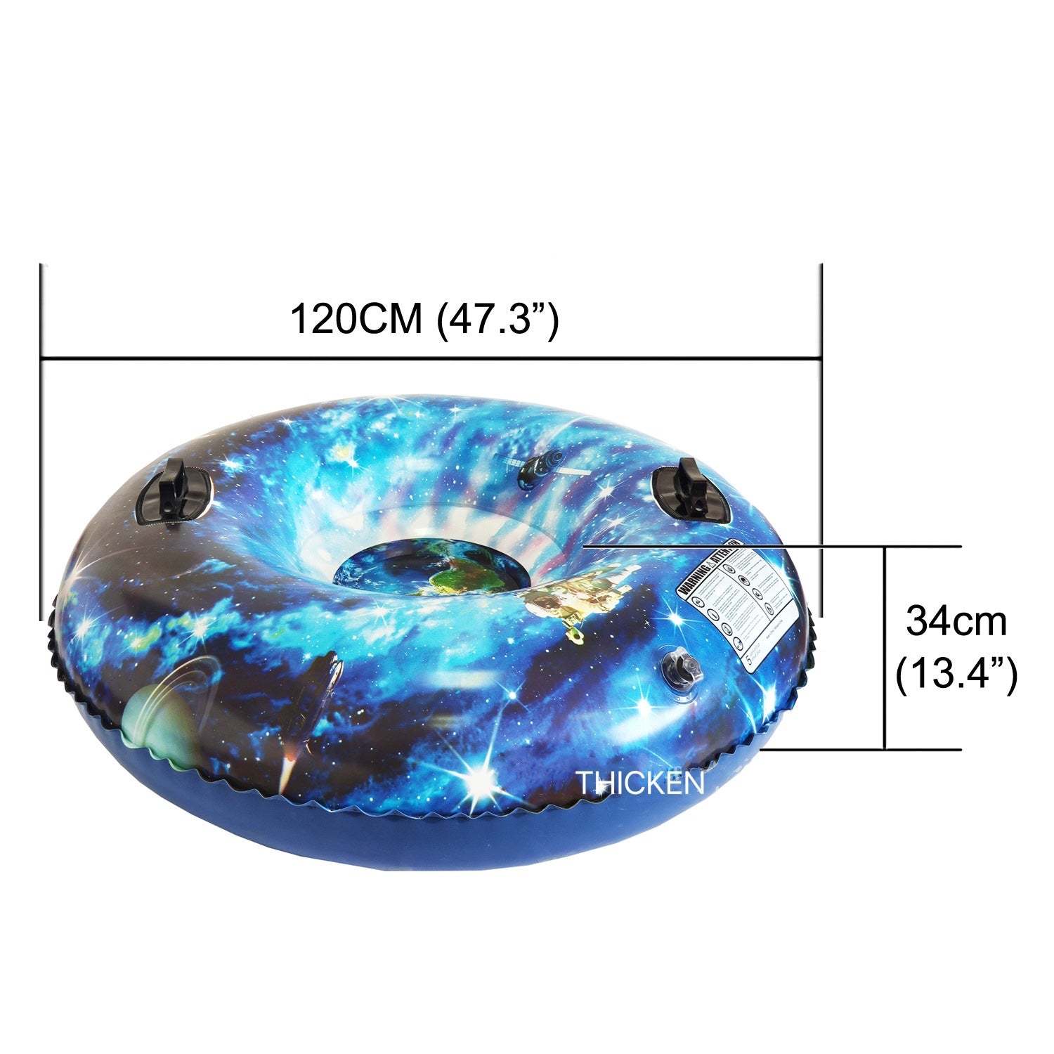 4FT PVC Inflatable Ski Circle for Children Adult Outdoor Winter Sport Toys-xinru shop