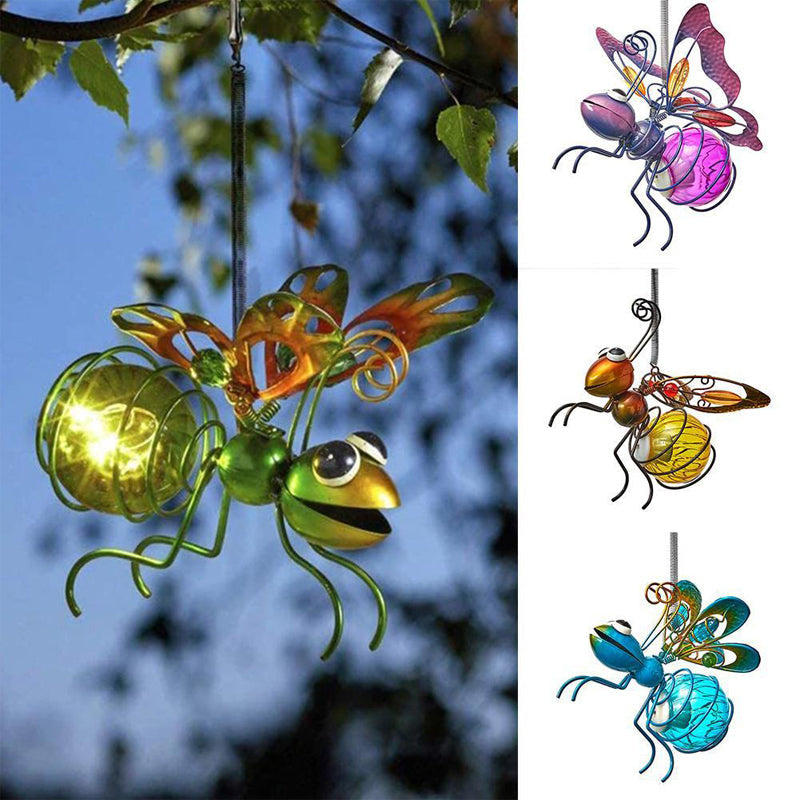 Hanging LED Solar Flying Bug Decor-xinru