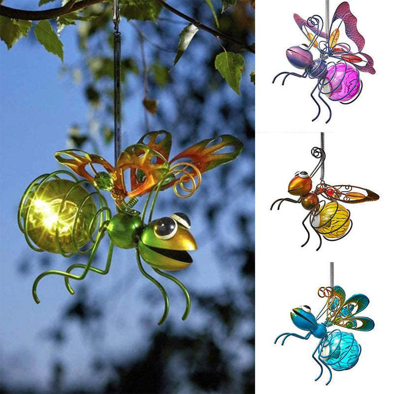 Hanging LED Solar Flying Bug Decor-xinru
