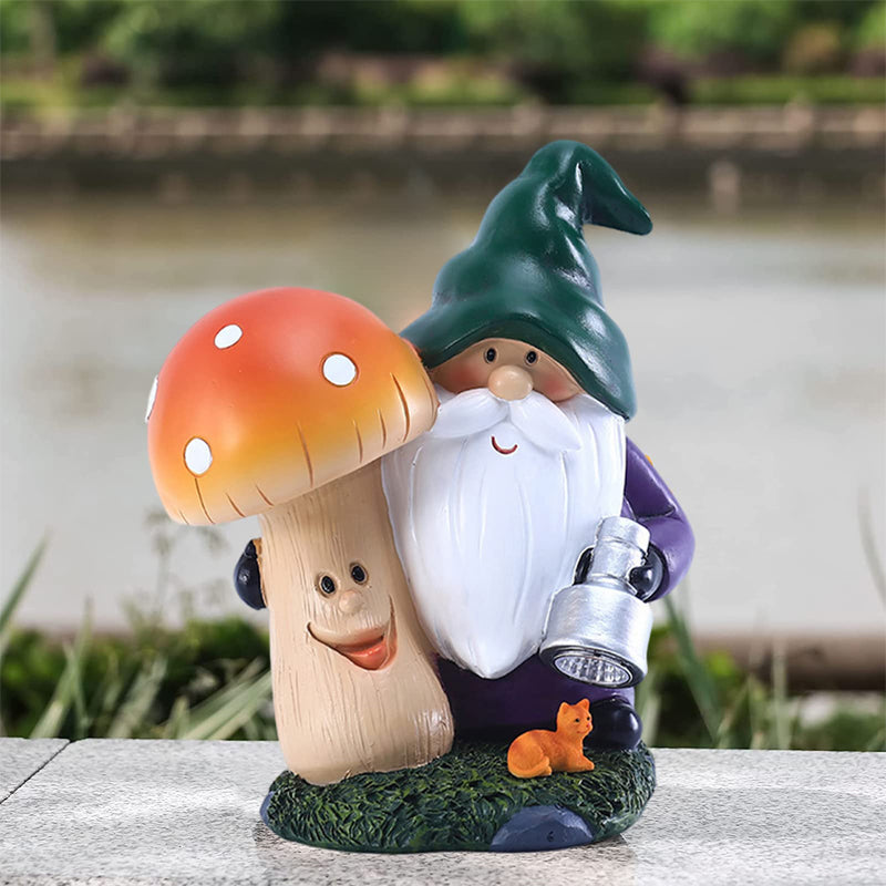 Solar Lamp Mushroom Garden Gnome-xinru