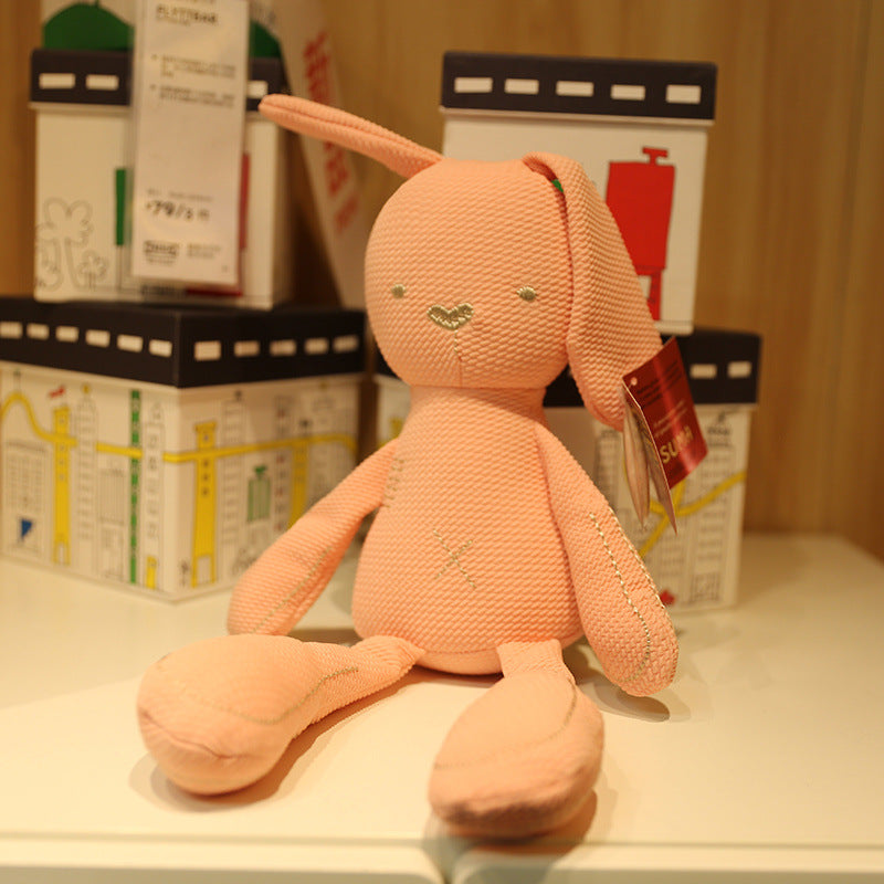 Cute Cartoon Baby Soothe Plush Rabbit Doll Children's Birthday Decoration Gift-xinru