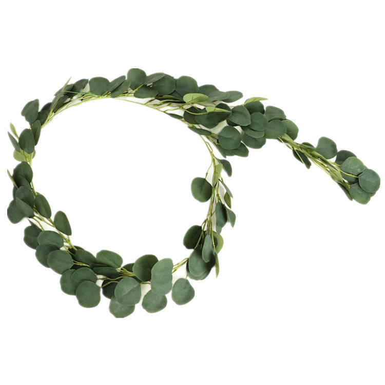 Party Wedding Decoratinon Ivy Leaves Artificial Eucalyptus Garland-xinru