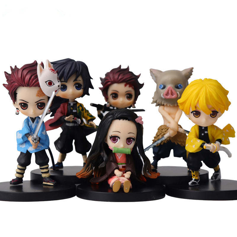 Demon Slayer Action Figure Kimetsu Giyuu Inosuke Tanjirou Nezuko Zenits-xinru