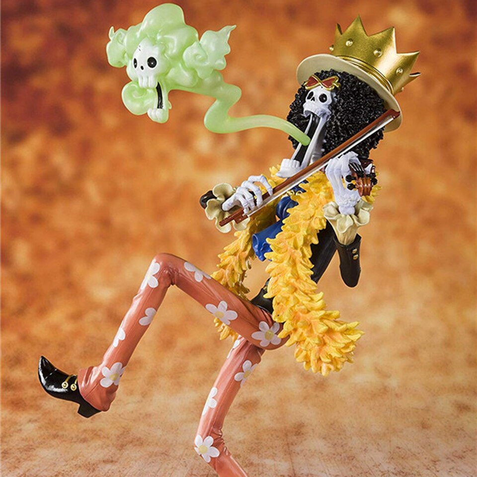 Anime One Piece Brook Burukku 20th Anniversary Ver PVC Action Figure-xinru