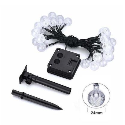 30 LED Solar Bubble Beads Patio String Lights-xinru shop