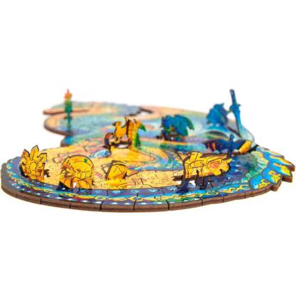 Wooden Jigsaw Puzzle Guarding Dragon With Box Gifts For Adult-xinru