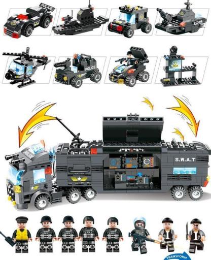 Portable City Police Building Bricks Set Toy-xinru