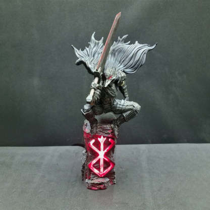 Berserk Guts Anime Figure Night Light Moon Knight Resin Action Model For Boys-xinru