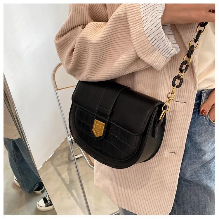 ワニのパターンショルダーバッグ-xinru shop