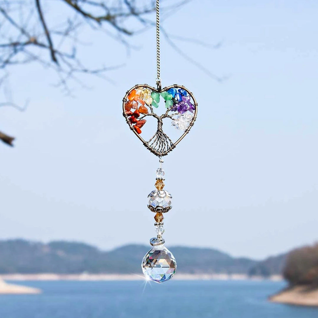 Suncatcher Diy Tree Of Life Pendant Love Sun Catcher Pendant-xinru