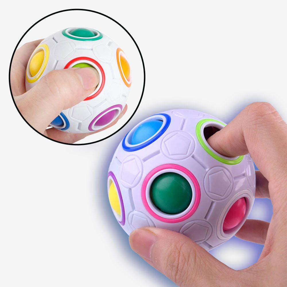 Magic Fidget Ball Novelty Toy Rainbow Puzzle-xinru