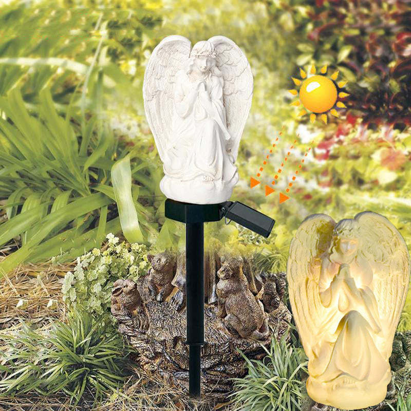 Solar Praying Angle Statue Garden Light-xinru