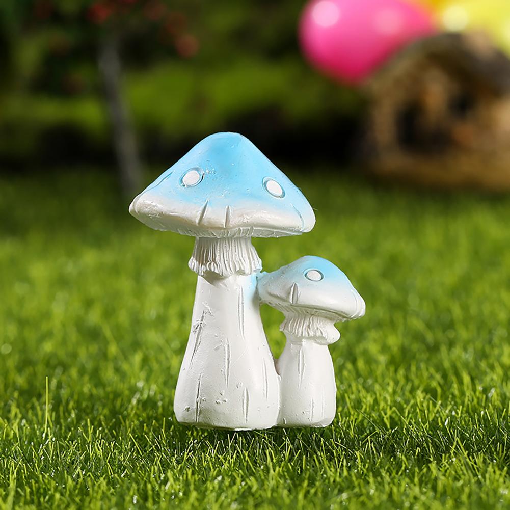 Desktop Ornament Realistic Looking Creative Resin Mini Artificial Mushroom Statue-xinru