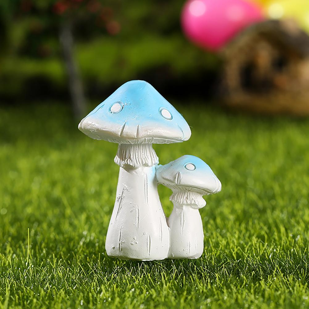 Desktop Ornament Realistic Looking Creative Resin Mini Artificial Mushroom Statue-xinru