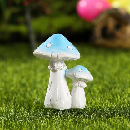 Desktop Ornament Realistic Looking Creative Resin Mini Artificial Mushroom Statue-xinru