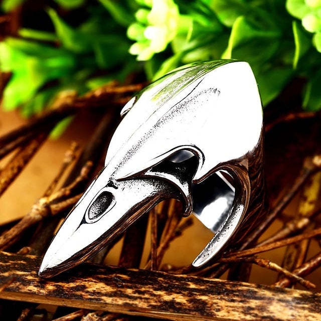 Runic Raven Skull Pendant Necklace Nordic Vikings Celtic Knot Jewelry-xinru