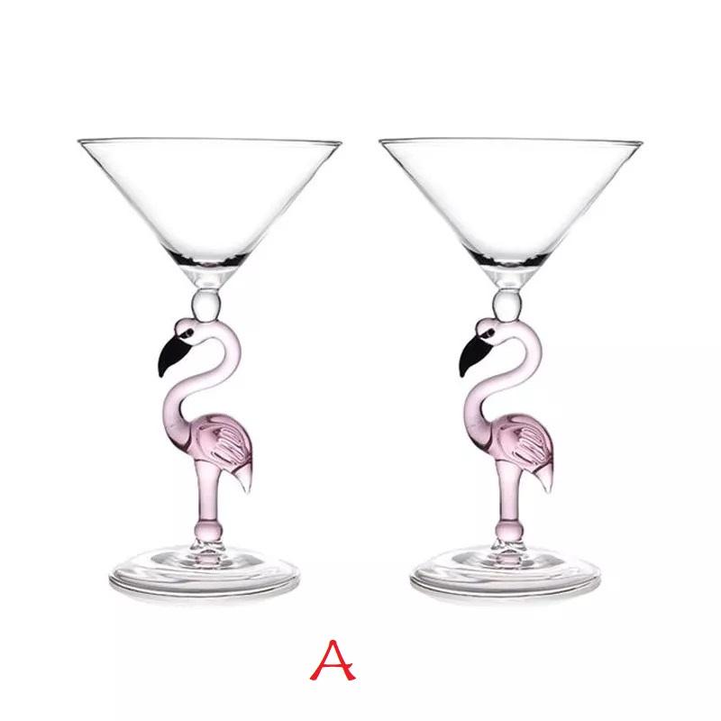 Creative Flamingo Wine Glasses Durable Goblet Set-xinru