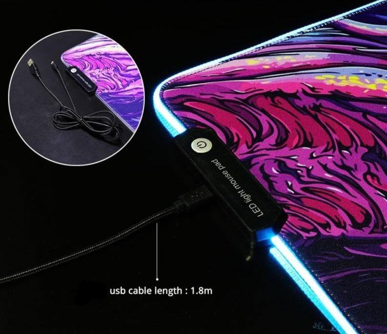 The Dragon RGB LED Mouse Mat-xinru