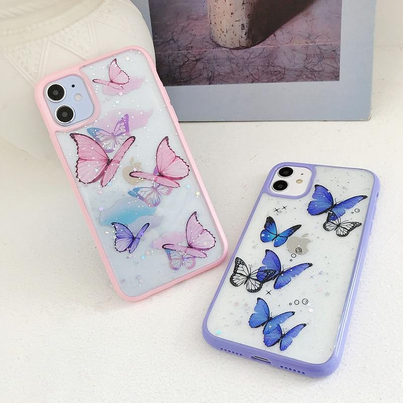 Butterfly Glitter Case-xinru