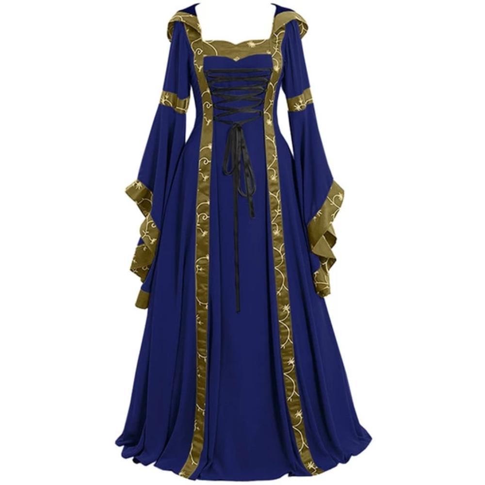 Women's Vintage Victorian Renaissance Gothic Dress-xinru
