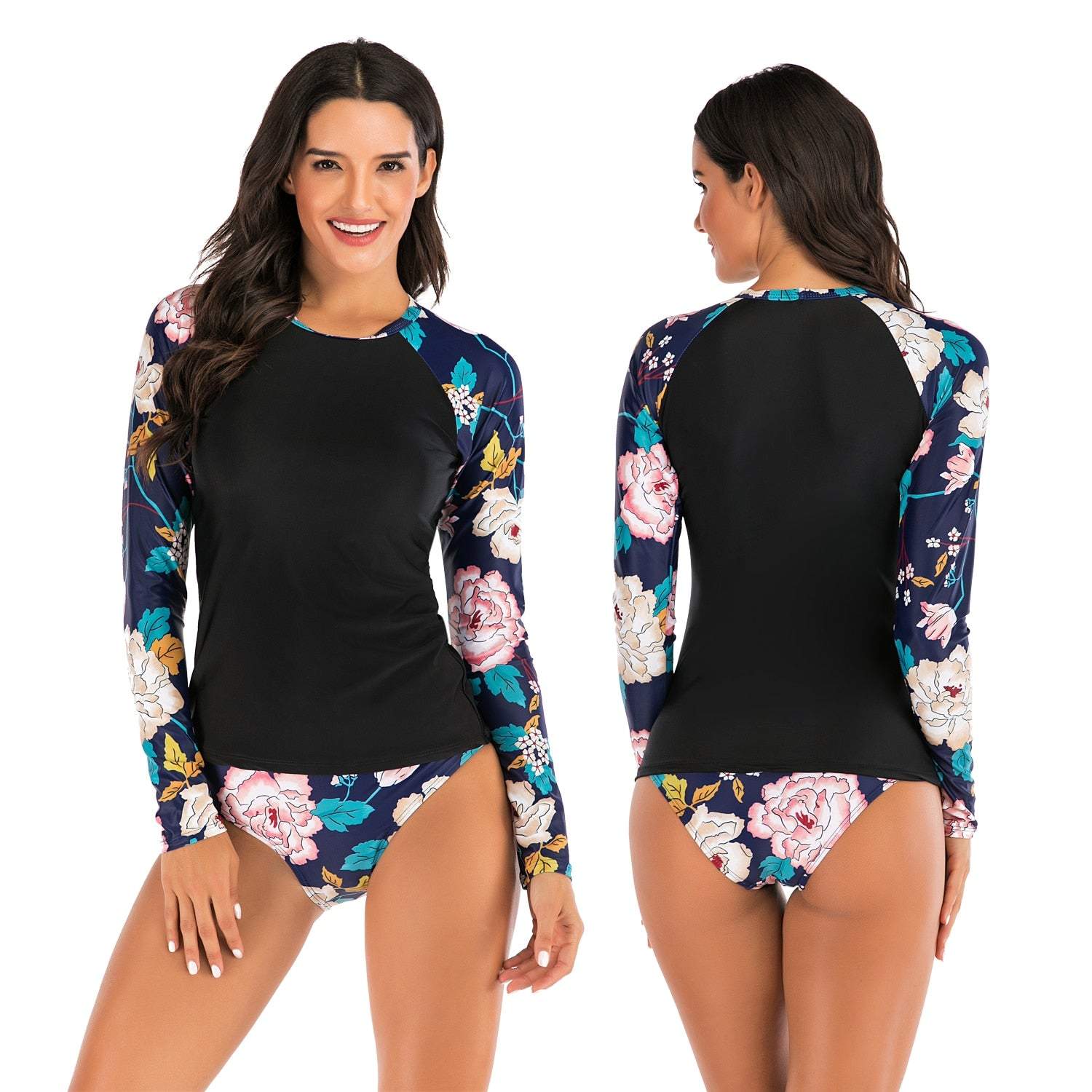 Stylish Lady's Long-sleeve Swimsuit-xinru