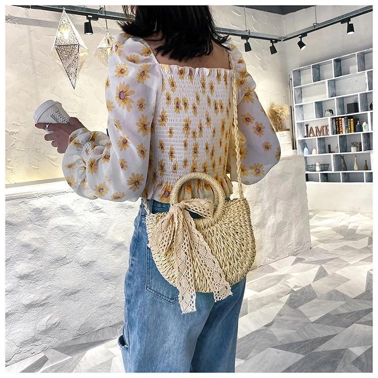 ストローバッグショルダーメッセンジャーバッグ-xinru shop