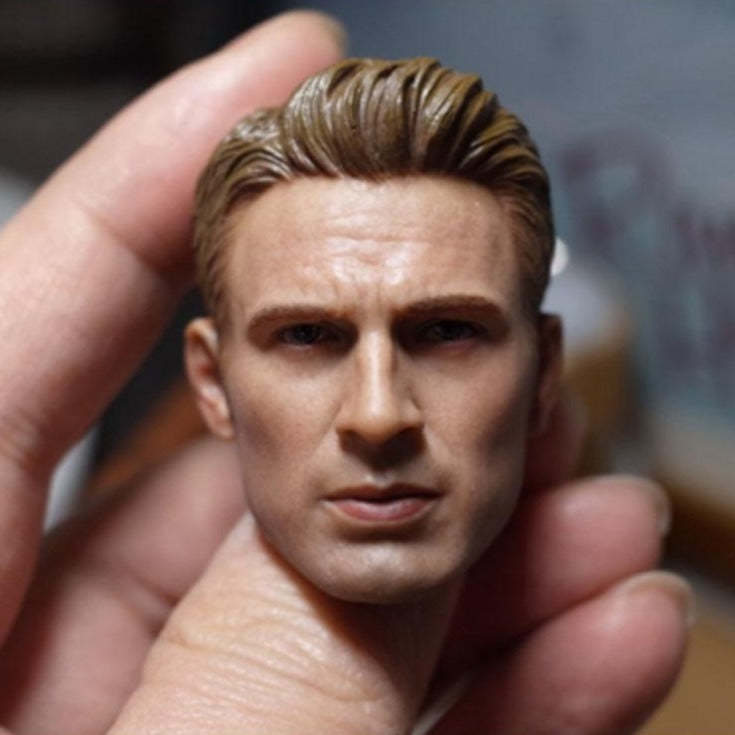 1/6  Model Head  Chris Evans Sculpt Captain  Action Figure-xinru