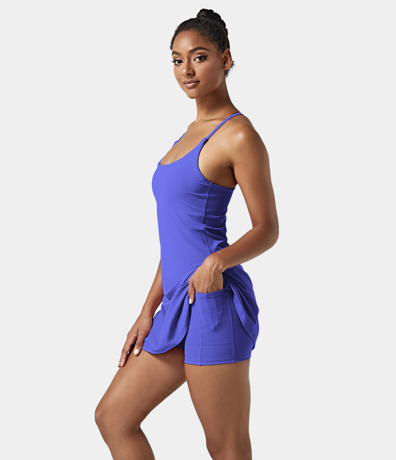 Women's Exercise Workout Dress With Phone Pocket-xinru shop