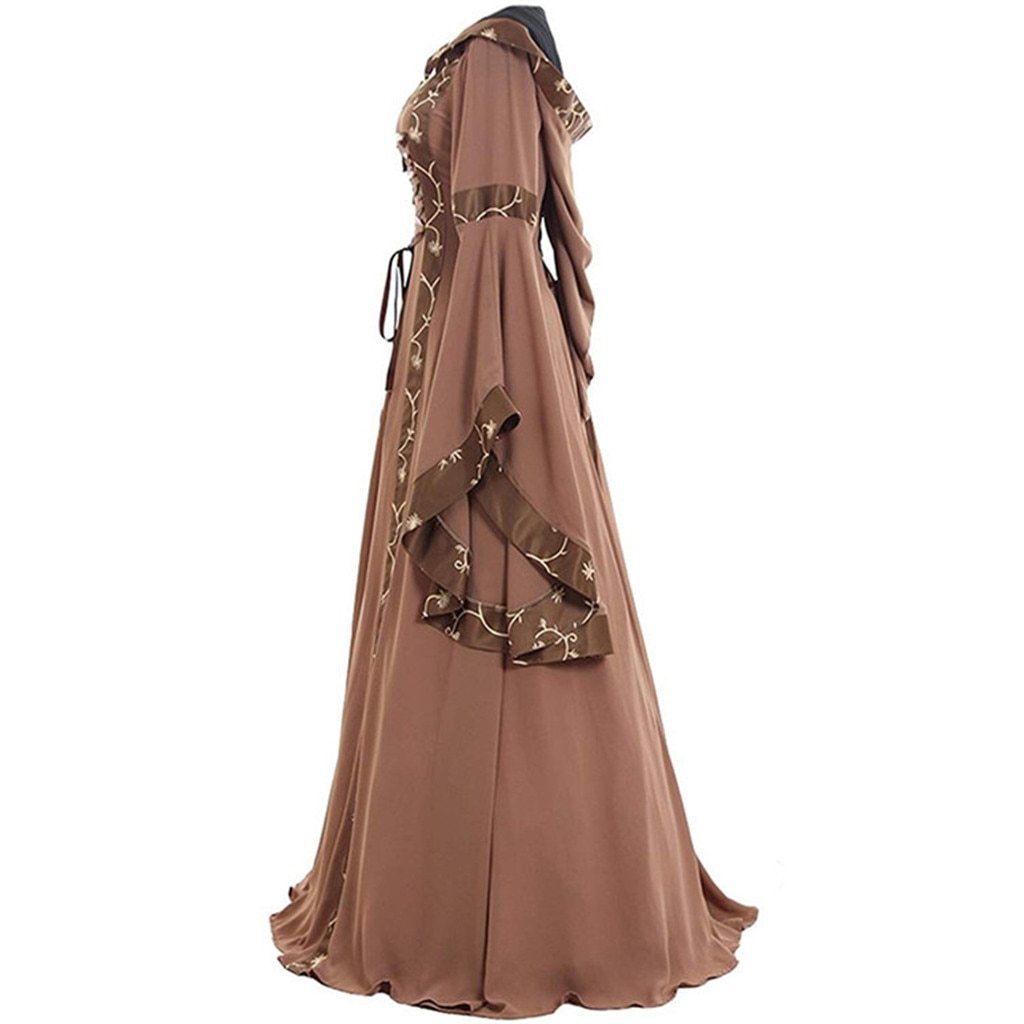 Women's Vintage Victorian Renaissance Gothic Dress-xinru