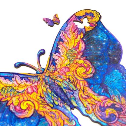 Wooden Colorful Butterflies Jigsaw Puzzle With Box-xinru