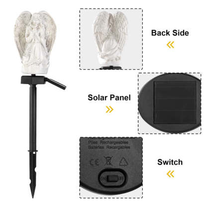 Solar Praying Angle Statue Garden Light-xinru
