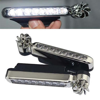 Automatic Wind Power 8 LED Car Light Daylight Headlight-xinru