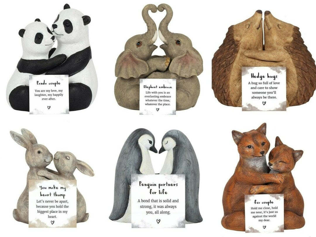 Animal Love Couple Hug A Pair Of Dolls Decoration Home Decoration Gifts-xinru shop