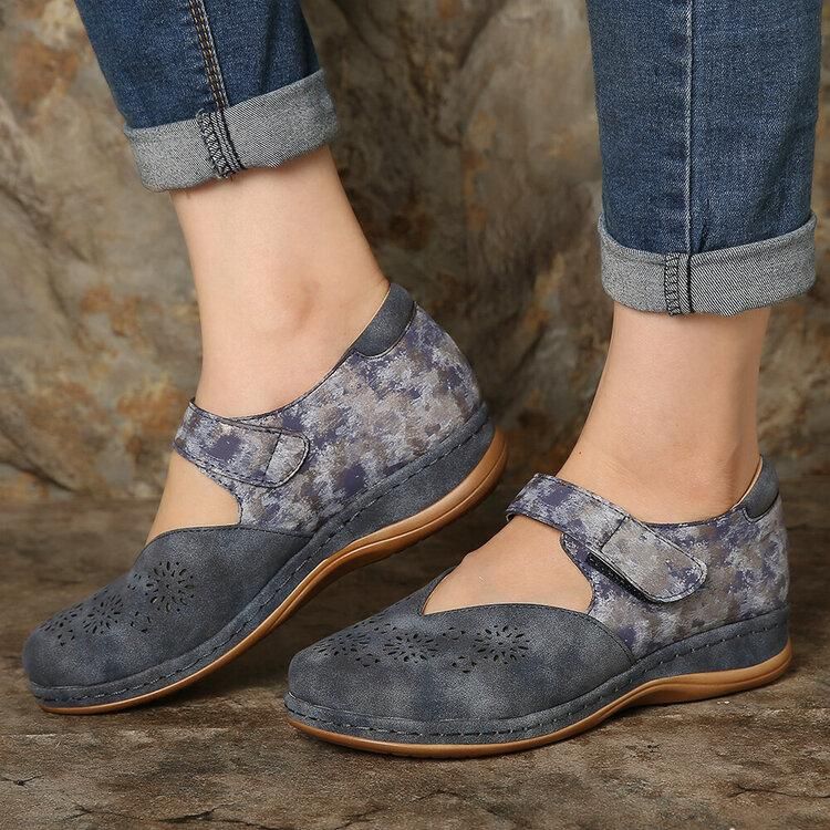 Leather Orthopedic Women Slip On Shoes Vintage Sandals-xinru shop
